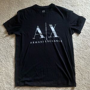 Armani Exchange Black Graphic Tee